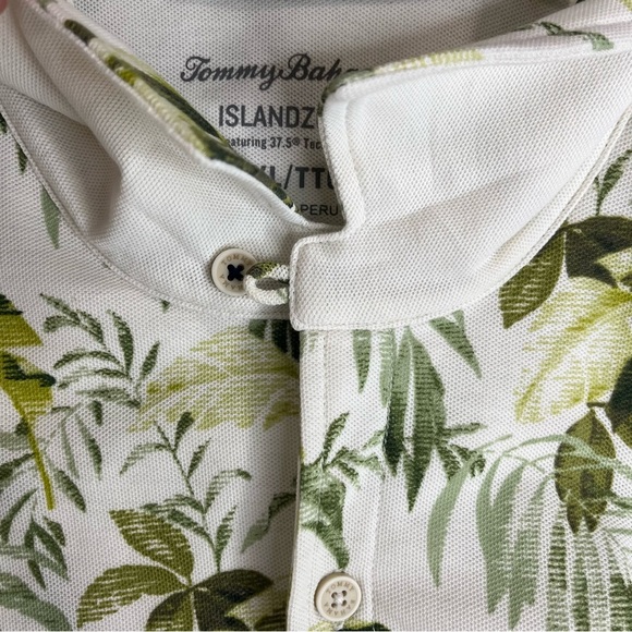 Tommy Bahama Island Beige Green Palm Trees Hawaiian Button Up Shirt Sz XXL - Picture 5 of 11